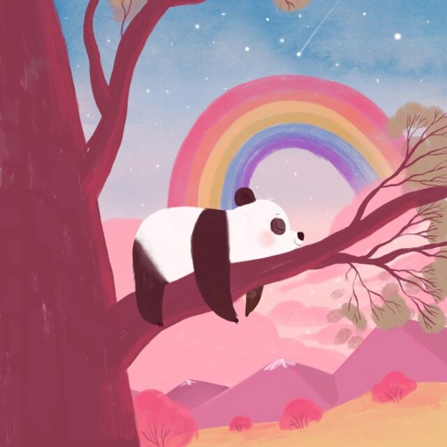 Mimi the Panda and the Sleepy Rainbow (Bedtime Story for Children)