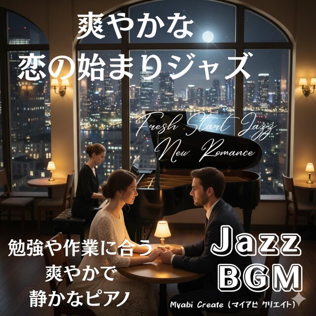 爽やかな恋の始まりジャズ BGM - 勉強や作業に合う爽やかで静かなピアノ Jazz 作業用 勉強用 店舗用