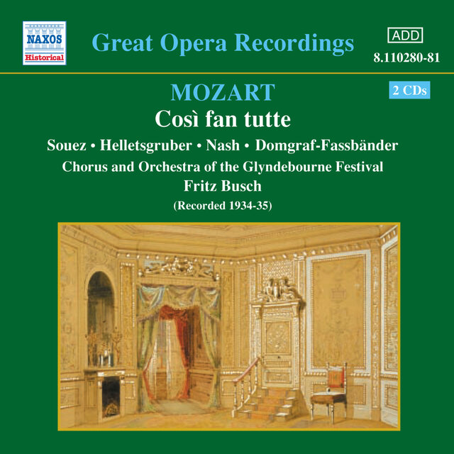 Cover art for album Mozart: Così Fan Tutte (Glyndebourne) (1935) by Fritz Busch