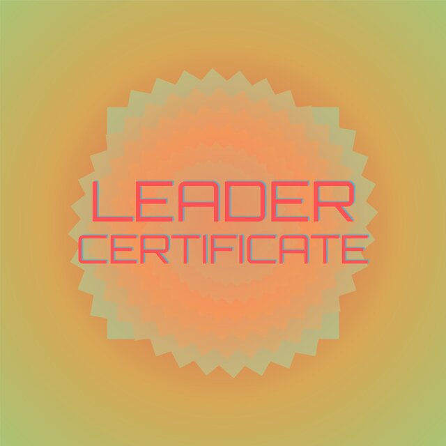 Leader Certificate