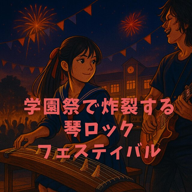 学園祭で炸裂する琴ロックフェスティバル