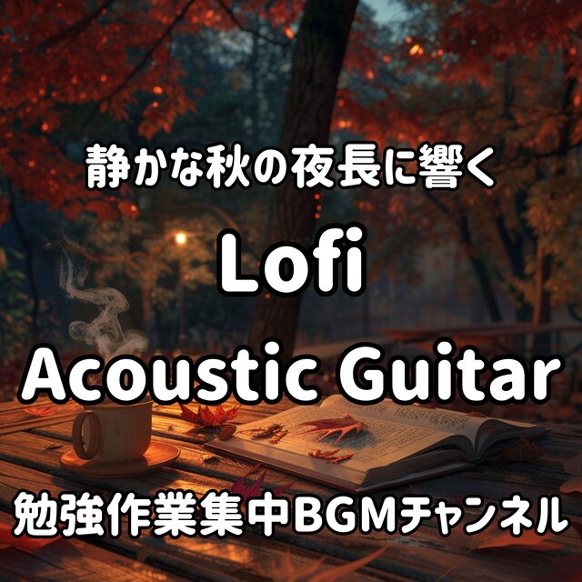 静かな秋の夜長に響くアコースティックギターLofi