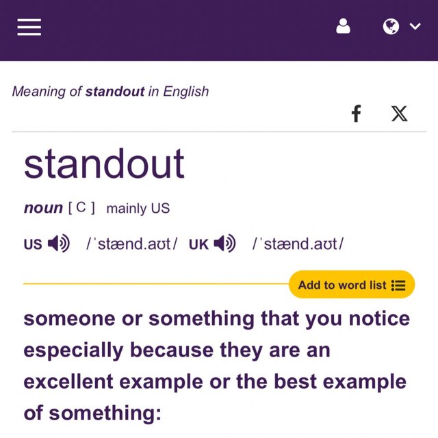 STANDOUT