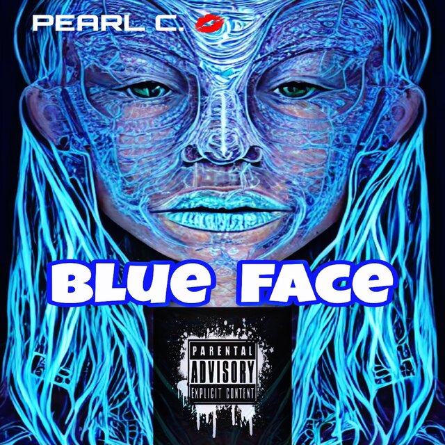 blue face