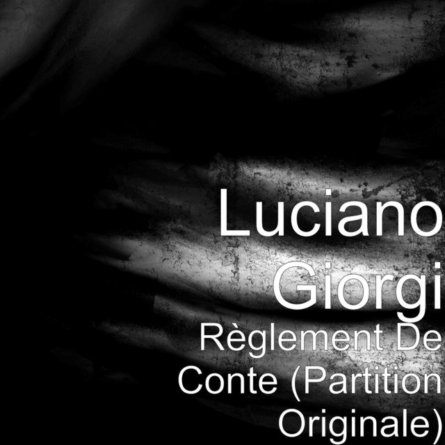 Règlement De Conte (Partition Originale)