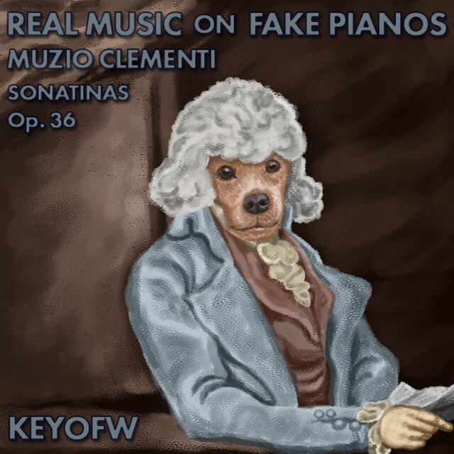 Cover art for album Real Music on Fake Pianos: Muzio Clementi - Sonatinas Op. 36 by Keyofw, Muzio Clementi