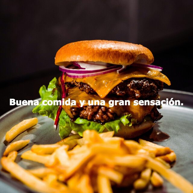 Buena comida y una gran sensación.