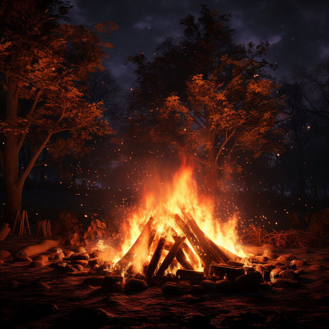 Ember Work Rhythm: Fire's Productive Ambiance