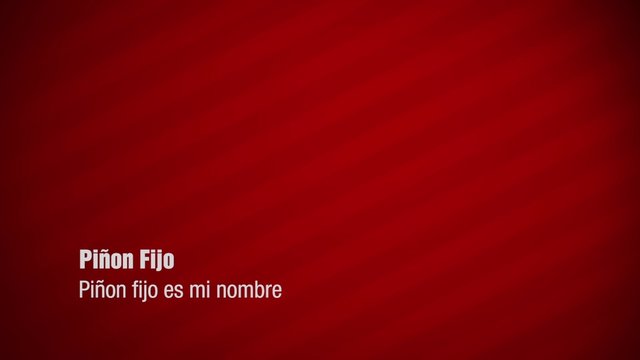 Piñón Fijo Es Mi Nombre (Lyric Video)
