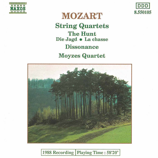 Mozart: String Quartets, K. 458, 'The Hunt' and K. 465, 'Dissonance'
