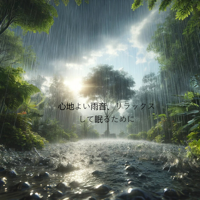 心地よい雨音、リラックスして眠るために