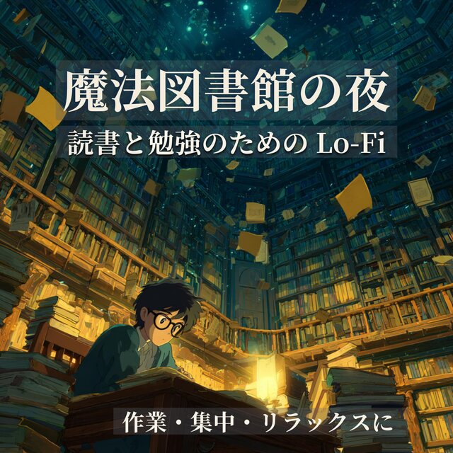 魔法図書館の夜 - 読書と勉強のための Lo‑Fi