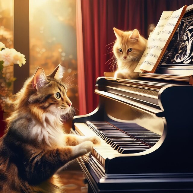 Feline Harmonics: Piano for Cats