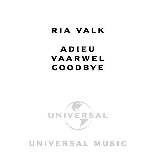 Adieu - Vaarwel - Goodbye