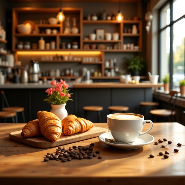 แสงเงียบในห้องกาแฟ