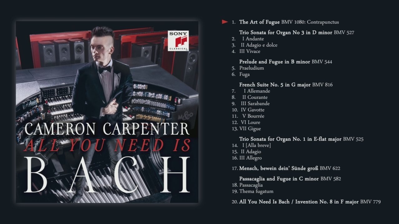 Cameron Carpenter - All You Need is Bach - Album Preview Player