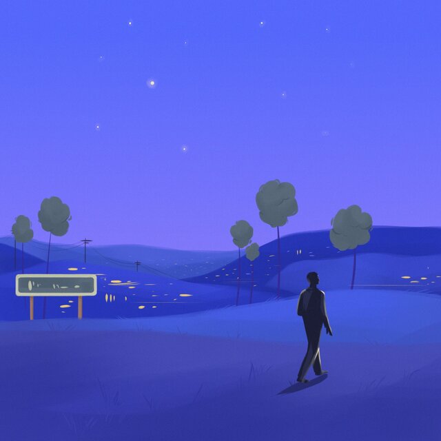 wandering alone