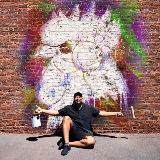 THROWING PAINT AT A WALL!