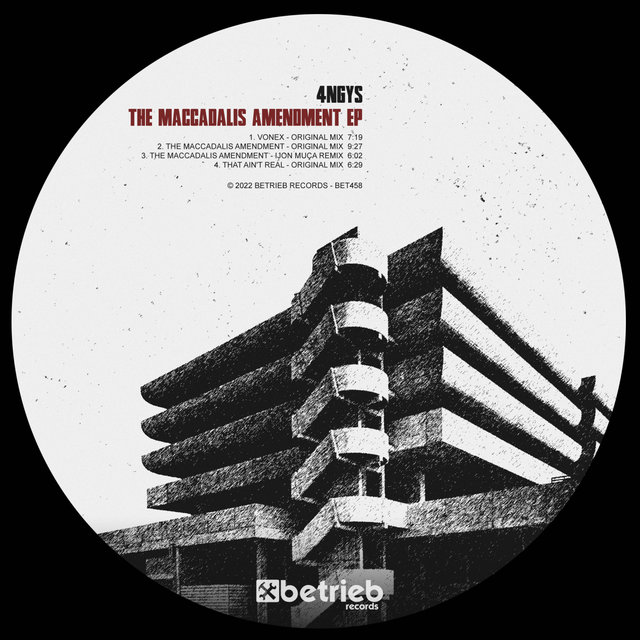 The Maccadalis Amendment EP