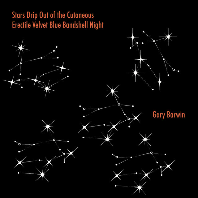 stars drip out of the cutaneous erectile velvet blue bandshell night