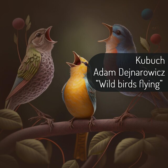 Wild birds flying