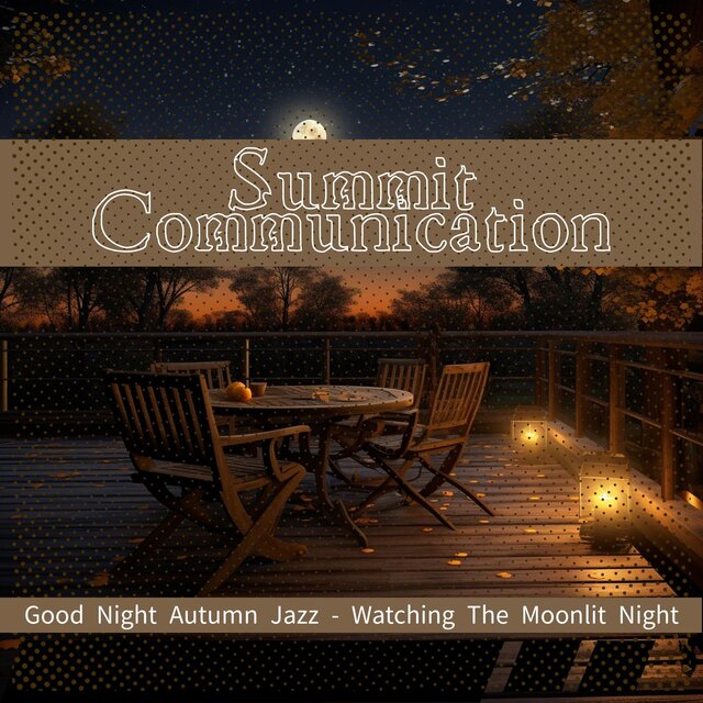 Good Night Autumn Jazz-Watching the Moonlit Night