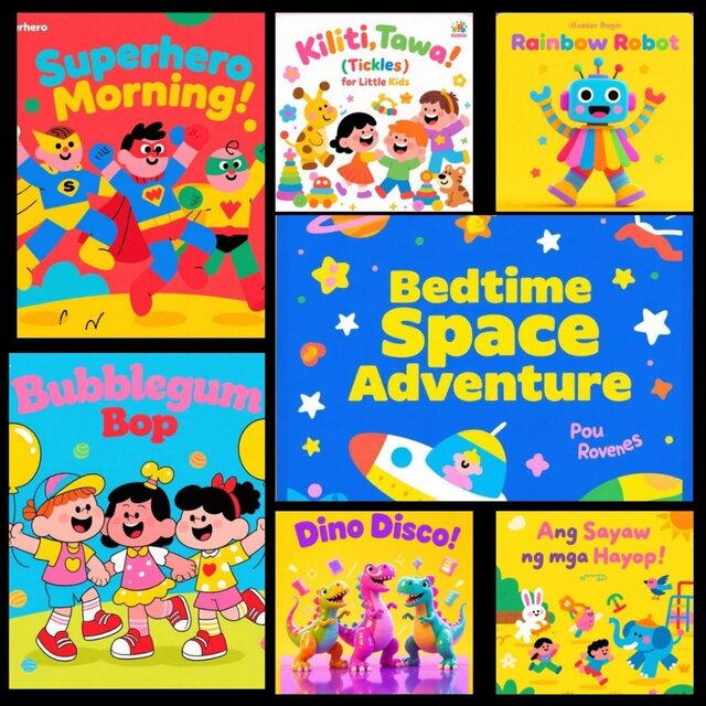 Super Silly Songs: Bubblegum Bop, Dino Disco & More Kids’ Dance Hits! Kids’ Party Jams: Bubblegum Pop, Animal Dances & Bedtime Lullabies