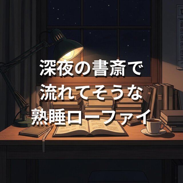 深夜の書斎で流れてそうな熟睡ローファイ