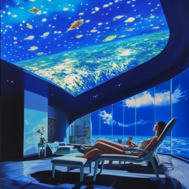 幻境琴景：梦幻雨伞下的音乐奇观