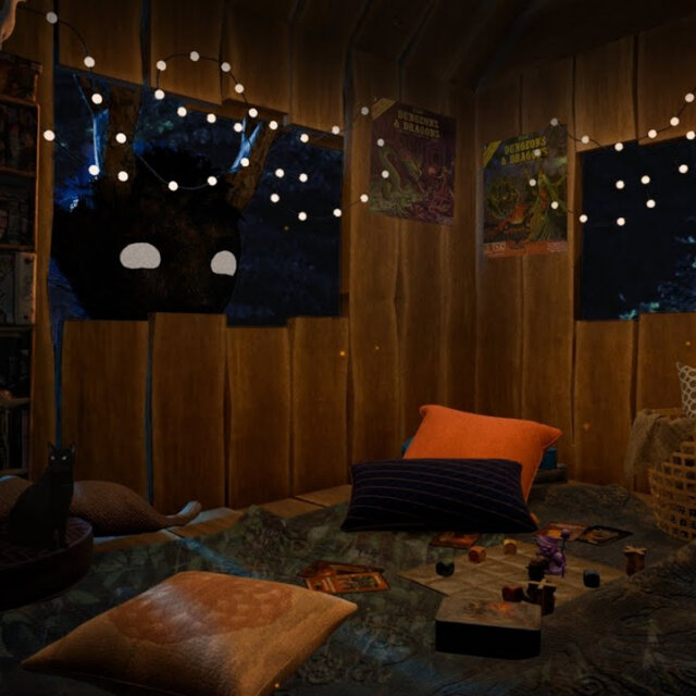 Treehouse Board Game Night | ASMR Ambience