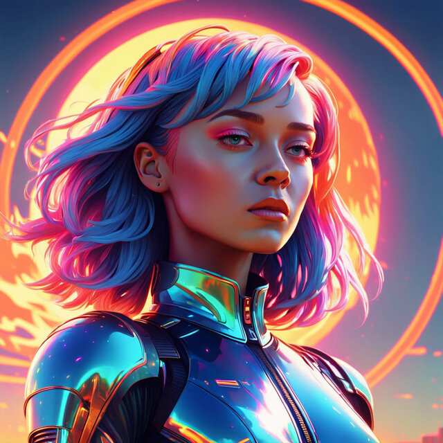 Virtual Horizon: Electronic Synthwave for Study & Gaming