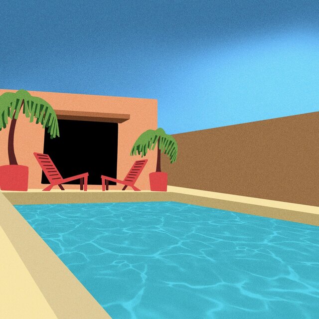 Poolside Conversation