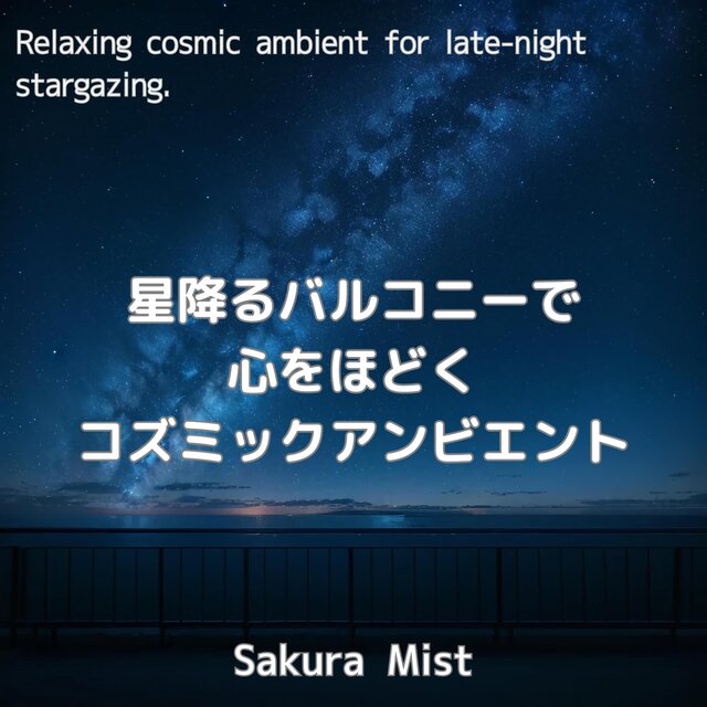 星降るバルコニーで心をほどくコズミックアンビエント