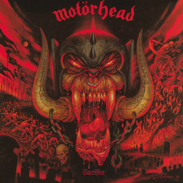 Cover art for album Sacrifice by Motörhead