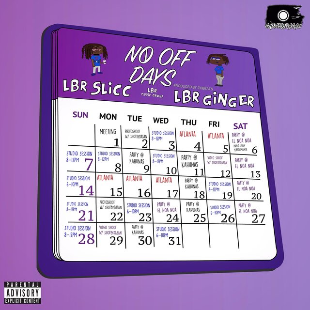 No Off Days (feat. LBR Ginger)