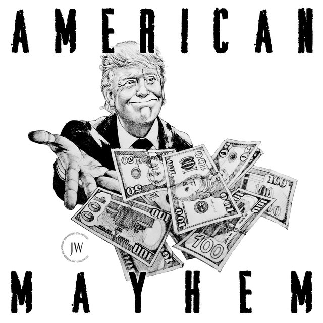Cover art for album American Mayhem by Jody Whitesides