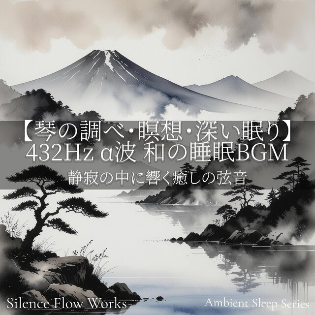 【琴の調べ・瞑想・深い眠り】432Hz α波 和の睡眠BGM｜静寂の中に響く癒しの弦音