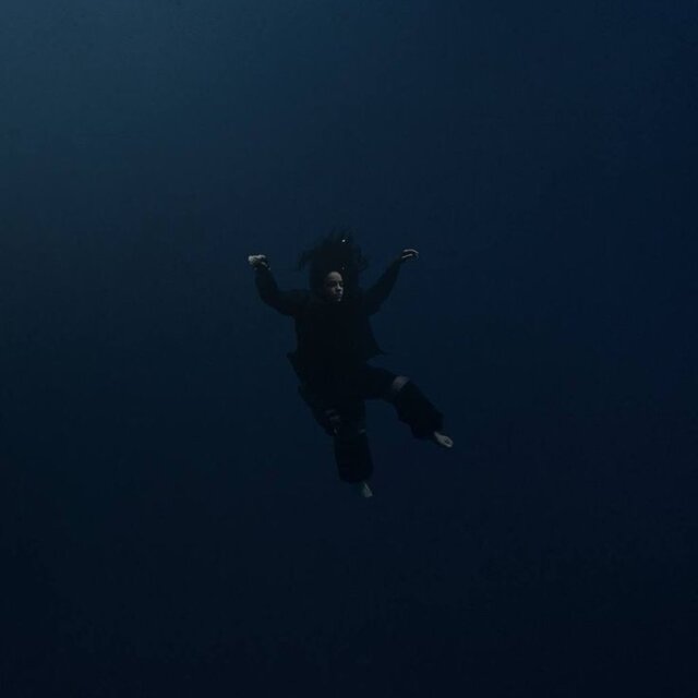 floating in the empty ocean