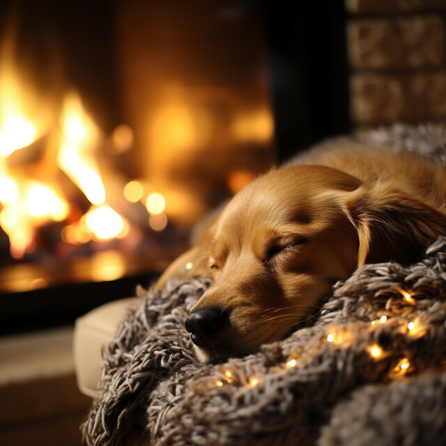 Patas Pacíficas: Música Binaural De Relajación De Fuego Para Calmar Mascotas