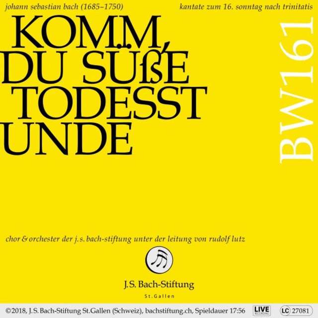 Bachkantate, BWV 161 Komm, du süße Todesstunde by Chor der Die 30 besten Bilder zu TRINITAS VOL. V | Marcel, Nicht
