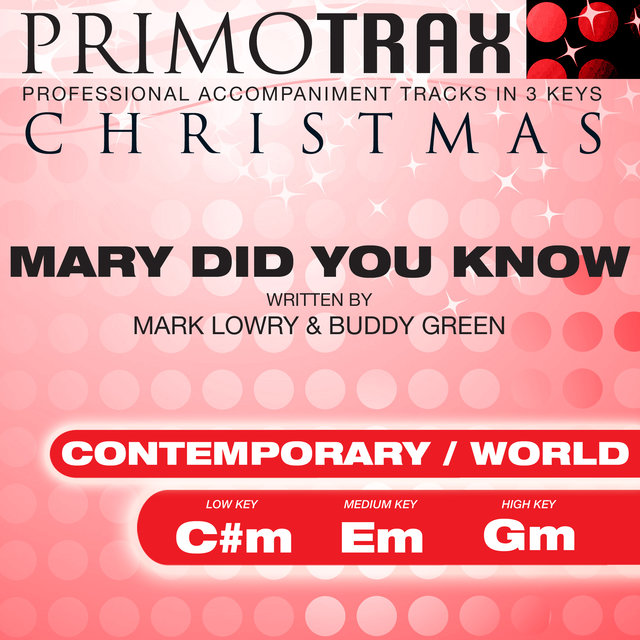 Mary Did You Know? - Christmas Primotrax - Performance Tracks - EP