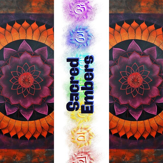 Sacred Embers: Golden Sparkles of Chakra Fire