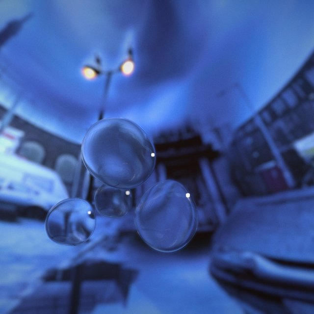 Perfect Blue Bubbles