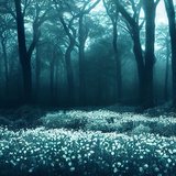 the forest of blossoms.