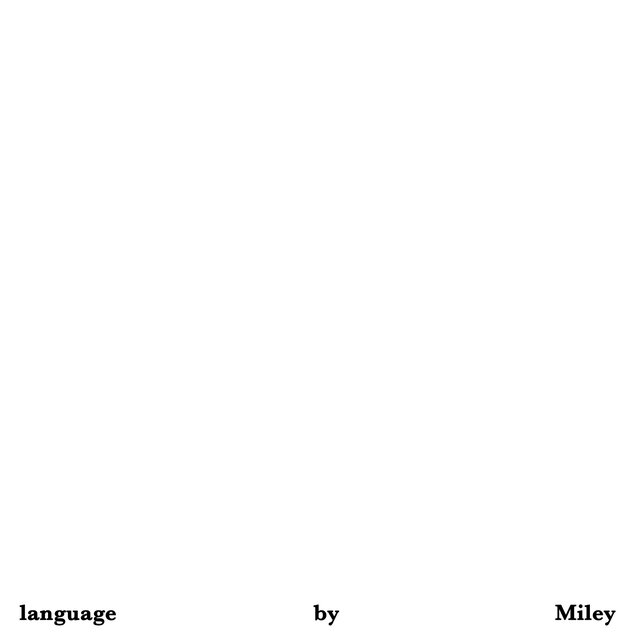 Cover art for album Language by Miley