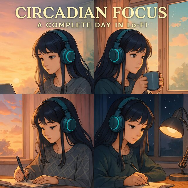 Circadian Focus: A Complete Day in Lo-Fi