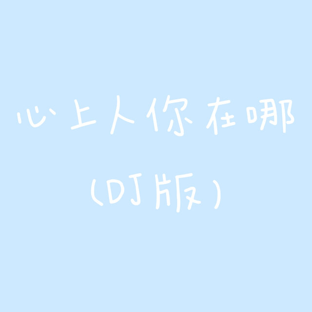 心上人你在哪 (DJ版)
