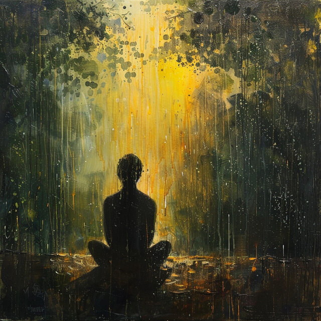 Reflejos Lluviosos: Tonos De Meditación Con Truenos Relajantes