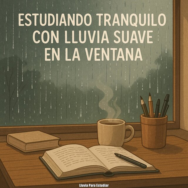 Estudiando Tranquilo Con Lluvia Suave en la Ventana