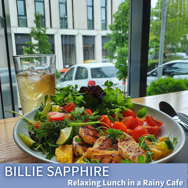 Relaxing Lunch in a Rainy Cafe